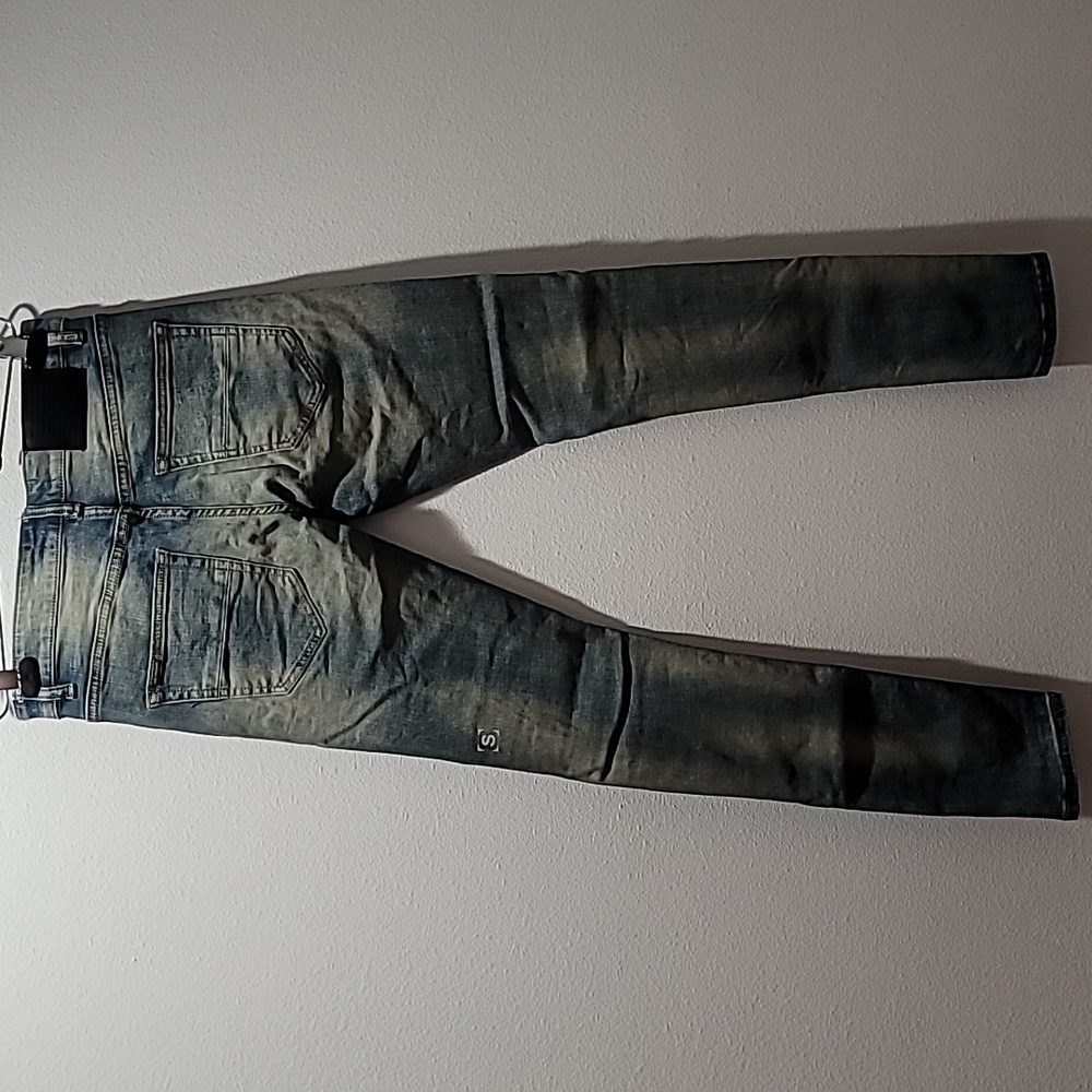 SERENEDE Ciel 7 Serenity Prayer Patchwork Streetwear Distressed Skinny Jeans W30 - Picture 2 of 16
